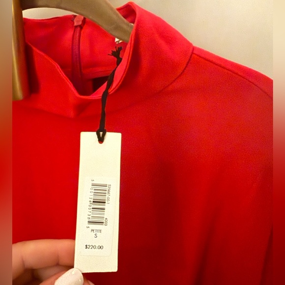 NEW with tags. Banana Republic red long sleeve dress. - Picture 7 of 8